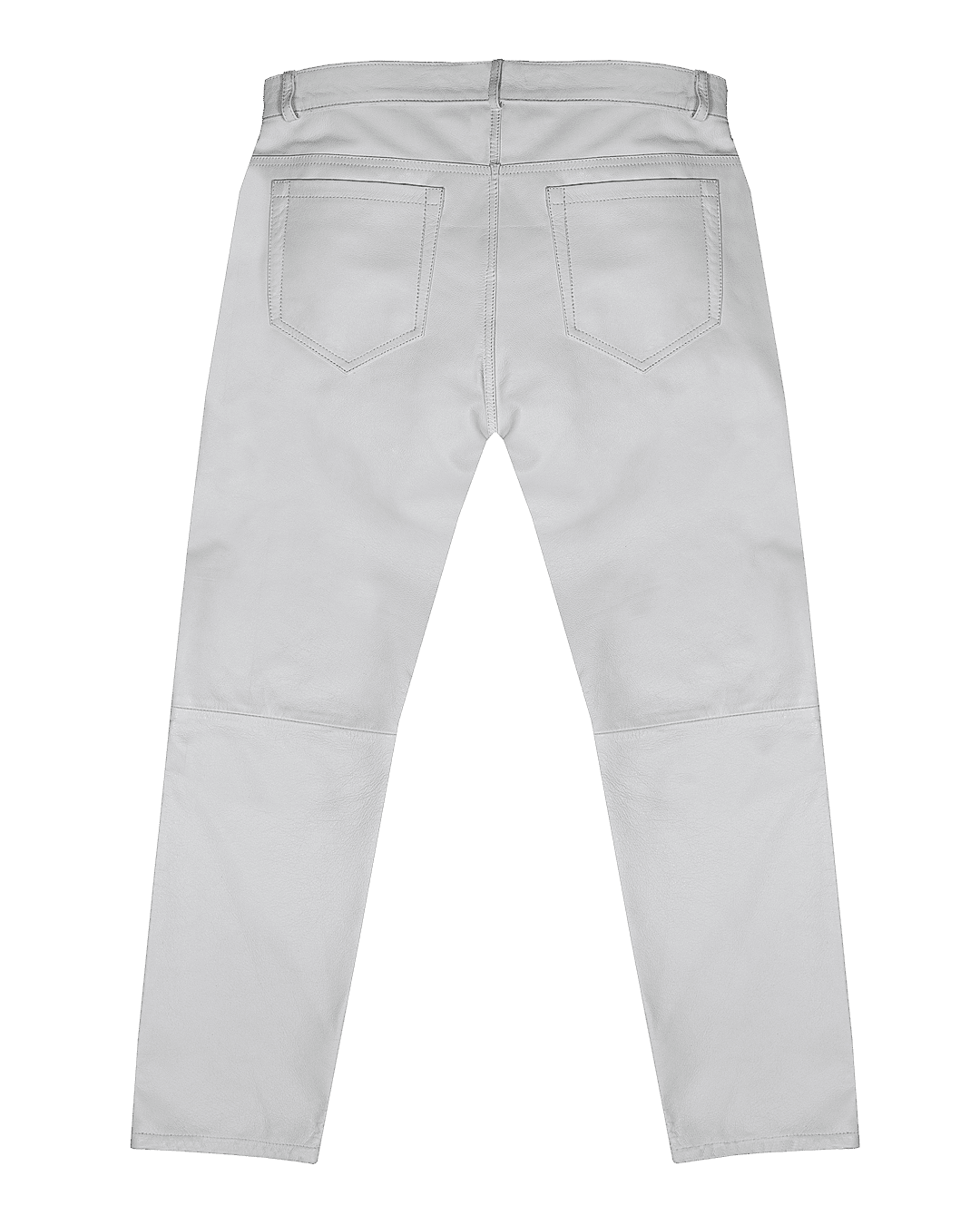 Real Leather Pant Bianco